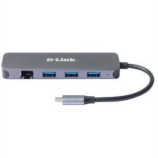 D-Link D-Link DUB-2334 5-in-1 USB-C Hub mit Gigabit Ethernet/Power Delivery
