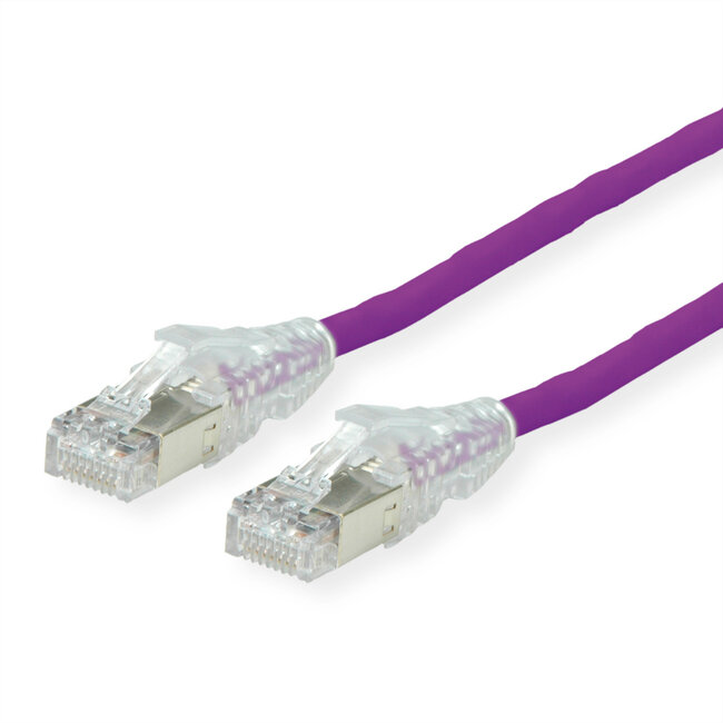 DÄTWYLER Patchkabel Kat.6A (Class EA) S/FTP, CU 7702 flex LSOH, AMP v2, violett, 15 m