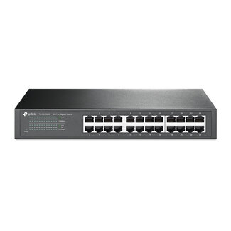TP-LINK TECHNOLOGIES TP-Link TL-SG1024D netwerk-switch Unmanaged Gigabit Ethernet (10/100/1000) Grijs