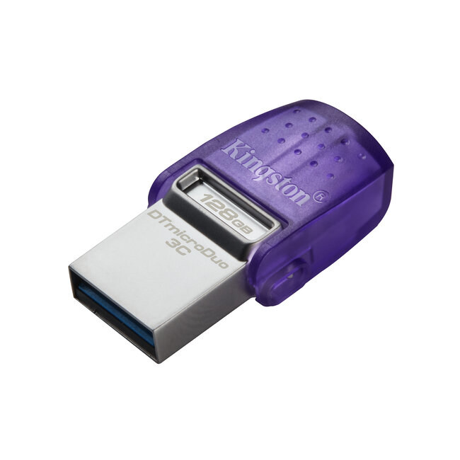 Kingston Technology DataTraveler 128GB microDuo 3C 200 MB/s dubbele USB-A + USB-C