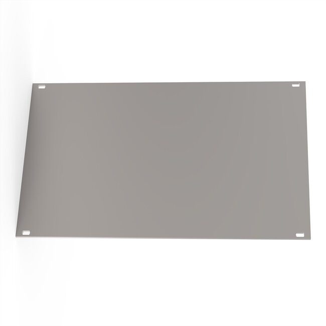 SCHROFF voorpaneel, niet afgeschermd, 3 HE, 42 HE, 2,5 mm, Al, geanodiseerd, onbehandelde randen