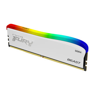 KINGSTON TECHNOLOGY Kingston Technology FURY 8GB 3600MT/s DDR4 CL17 DIMM Beast White RGB SE