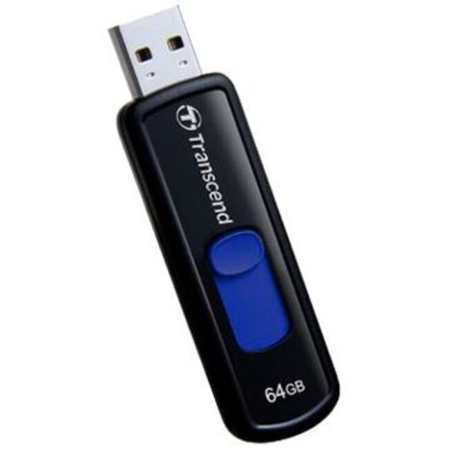 Transcend JetFlash elite JetFlash 760, 64GB USB flash drive USB Type-A 3.2 Gen 1 (3.1 Gen 1) Zwart, Blauw