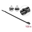 Delock Cable tie with flat head L 205 x W 2.5 mm 100 pieces black