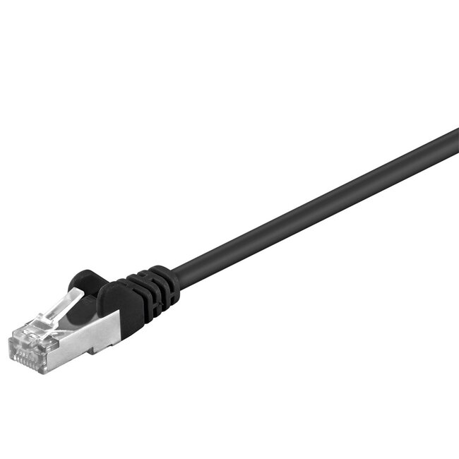 Goobay CAT 5e Patch Cable, F/UTP, black 7.5 m