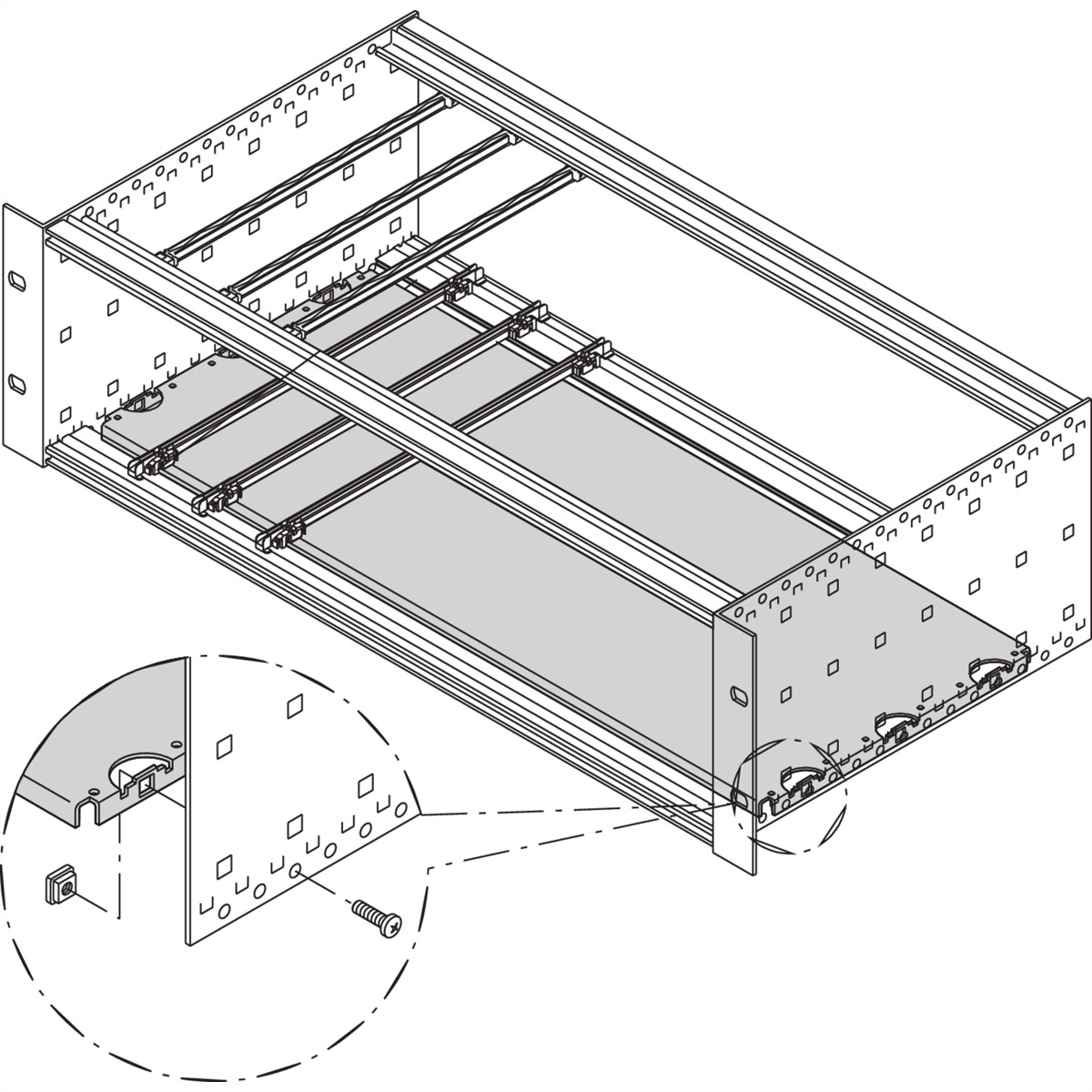 Schroff 34562747 19 inch Montagemateriaal
