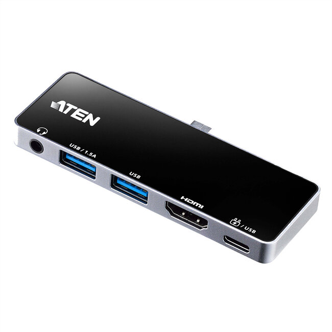 ATEN UH3238 USB-C reisdockingstation met Power Passthrough