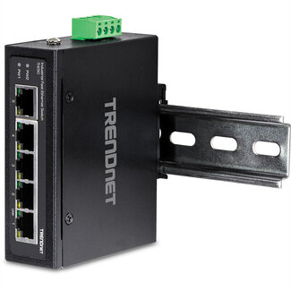 Trendnet TRENDnet TI-E50 Industriële Fast Ethernet DIN-railschakelaar 5-poorts