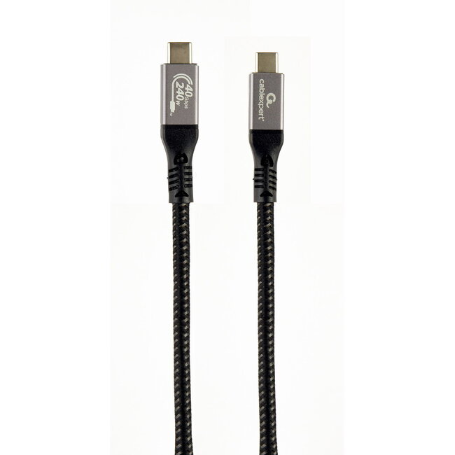 USB4 Type-C laad- & datakabel, 40 Gbps, 240 W, 1.5 m