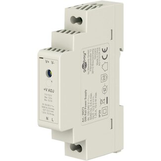 Goobay Goobay DIN Rail Power Supply 12 V, 1.25 A, 15 W