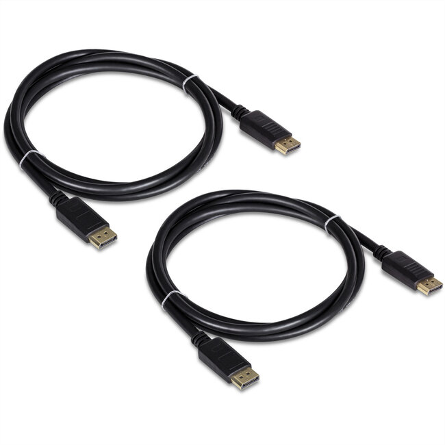 TRENDnet TK-DP06/2 DisplayPort 1.2 Kabel, 2 Stuks, zwart, 1,8 m