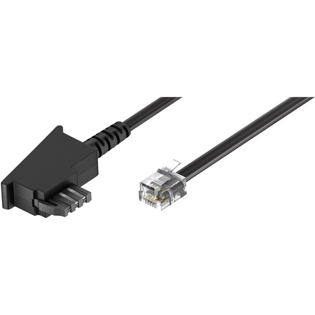 Goobay TAE-F Cable (Universal Pinout), black 6 m
