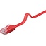 Goobay CAT 6 Flat Patch Cable, U/UTP, red 1 m