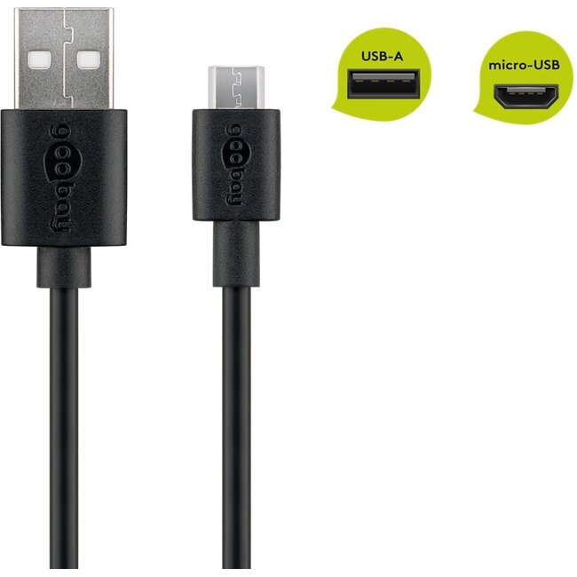 Goobay Micro-USB Charging and Sync Cable 2 m