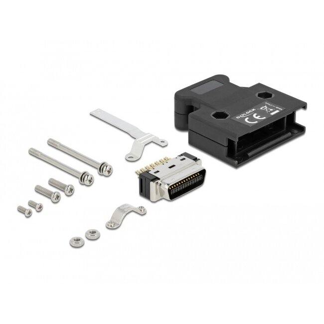 Delock MDR male 26 pin solder connection with housing
