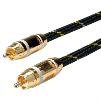 Roline ROLINE GOLD Tulp kabel. simplex M/M, Wit, Retail Blister, 5 m