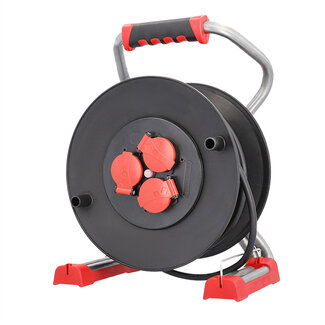 Bachmann BACHMANN professionele kabelhaspel 3xCEE7/3 H07RN-F 3G1,5mm² 25,0m CEE7/7