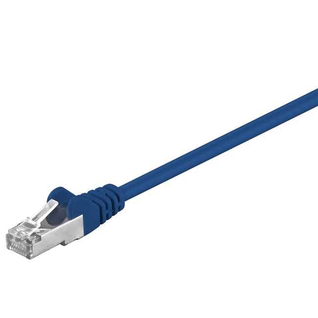Goobay CAT 5e Patch Cable, F/UTP, blue 0.25 m