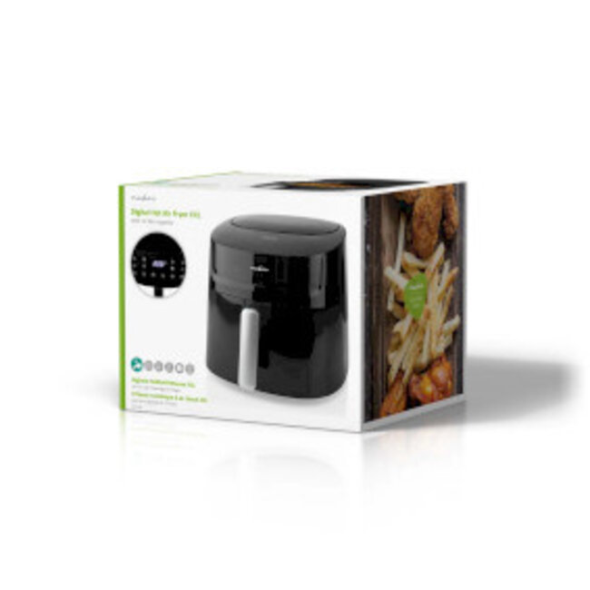 Heteluchtfriteuse | 7,2 l | Tijdschakelaar: 240 min | Aantal vooraf ingestelde programma's: 8 | Digitaal | Zwart