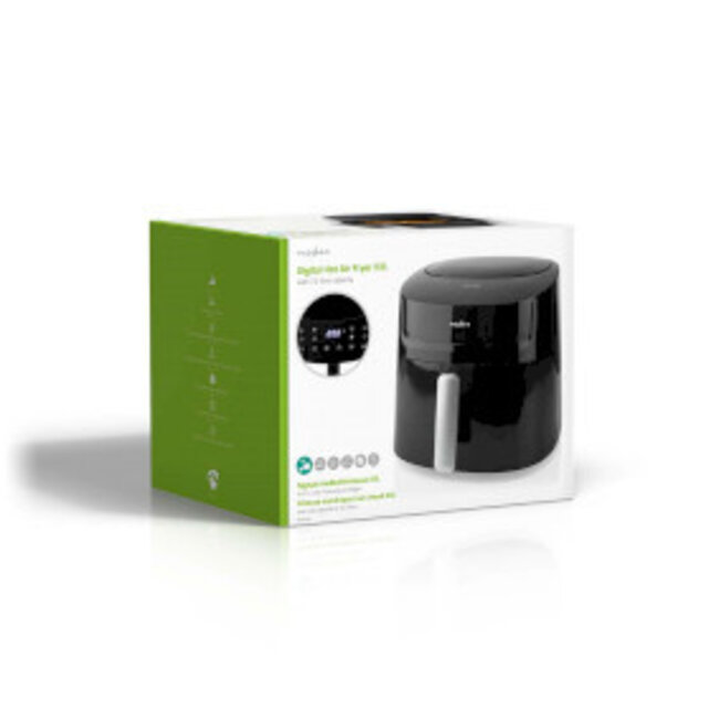 Heteluchtfriteuse | 7,2 l | Tijdschakelaar: 240 min | Aantal vooraf ingestelde programma's: 8 | Digitaal | Zwart