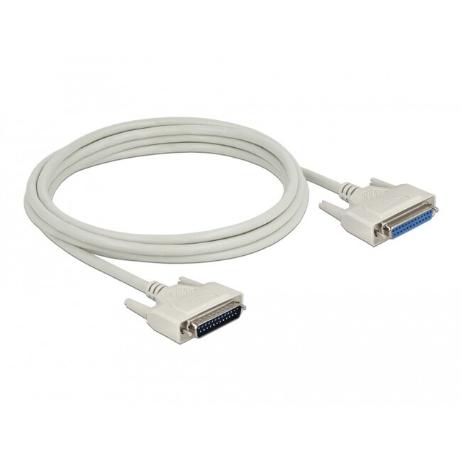 Delock Serial Cable D-Sub 25 male to female 3 m