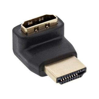 InLine® InLine® HDMI Adapter, Male/Female, gewinkelt oben, vergulde contacten