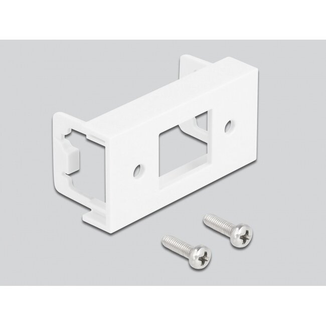 Delock Network Extension Cable for Easy 45 Module S/FTP RJ45 plug to RJ45 jack Cat.6A 50 cm black