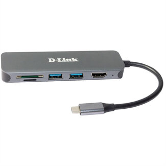 D-Link D-Link DUB-2327 6-in-1 USB-C Hub mit HDMI/Card Reader/Power Delivery