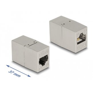 DeLOCK Delock Adapter RJ45 jack to RJ45 jack Cat.6A metal