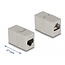 Delock Adapter RJ45 jack to RJ45 jack Cat.6A metal