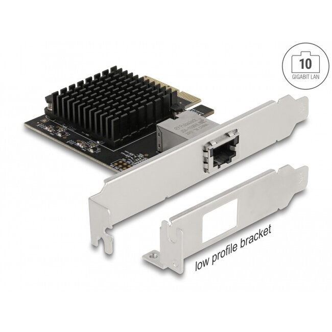 Delock PCI Express x4 Card 1 x RJ45 10 Gigabit LAN AQC107