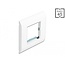 Delock Easy 45 Module Holder with Frame 80 x 80 mm white