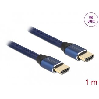 DeLOCK Delock Ultra High Speed HDMI Cable 48 Gbps 8K 60 Hz blue 1 m certified
