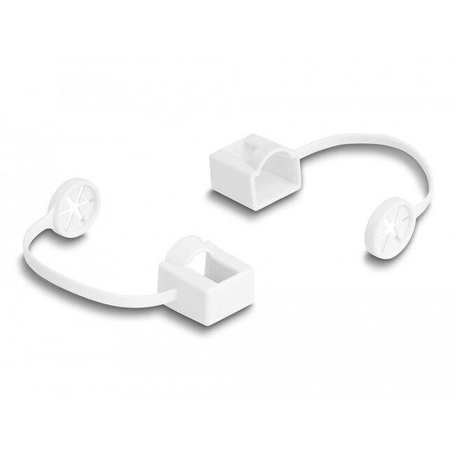 Delock Dust Cover for RJ45 plug with mounting clip 50 pieces set coloured