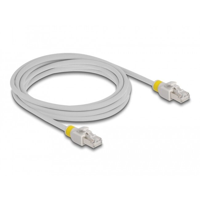Delock Network cable RJ45 Cat.6A S/FTP with colored clips 3 m