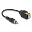 Delock Cable RCA male to Terminal Block Adapter with push button 15 cm