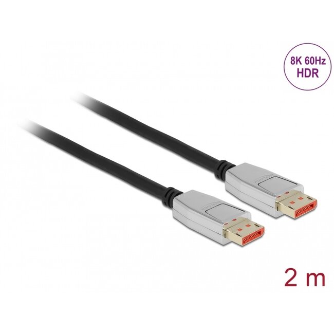 Delock DisplayPort cable 8K 60 Hz 2 m