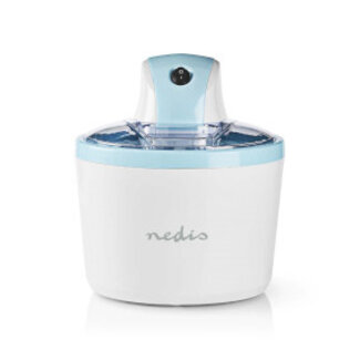 Nedis ijsmachine | 1.2 l | Blauw / Wit | Aluminium / Kunststof