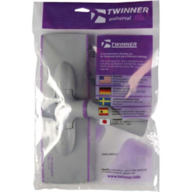 Combi Vloerborstel 32/35 mm Grijs/Roze