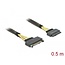 Delock Extension cable U.2 SFF-8639 male > U.2 SFF-8639 female 0.5 m
