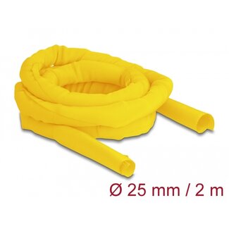 DeLOCK Delock Woven Sleeve self-closing heat-resistant 2 m x 25 mm yellow