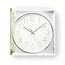 Wandklok | Diameter: 300 mm | Kunststof | Wit / Zilver