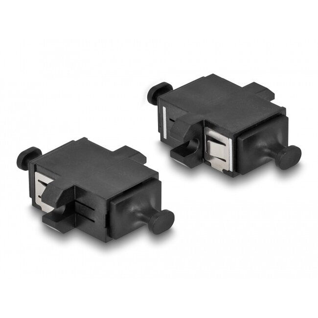 Delock Optical Fiber Coupler MPO female to MPO female black