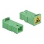 Delock Optical Fiber Coupler with laser protection flip SC Simplex female to SC Simplex female 4 pieces