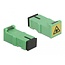 Delock Optical Fiber Coupler with laser protection flip SC Simplex female to SC Simplex female 4 pieces