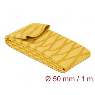 DeLOCK Delock Heat Shrink Tube X-pattern non-slip 1 m x 50 mm yellow