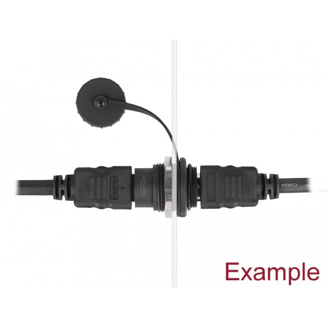 Delock HDMI-A built-in connector with protective dust cap