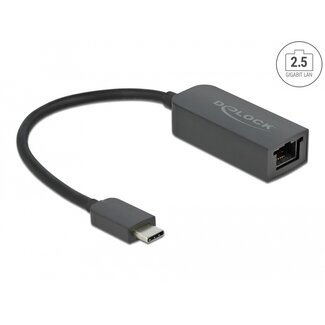 DeLOCK Delock Adapter USB Type-C™ male to 2.5 Gigabit LAN compact