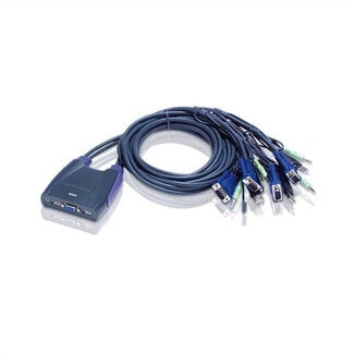 Aten ATEN CS64US KVM switch VGA, USB, audio, 4 poorts