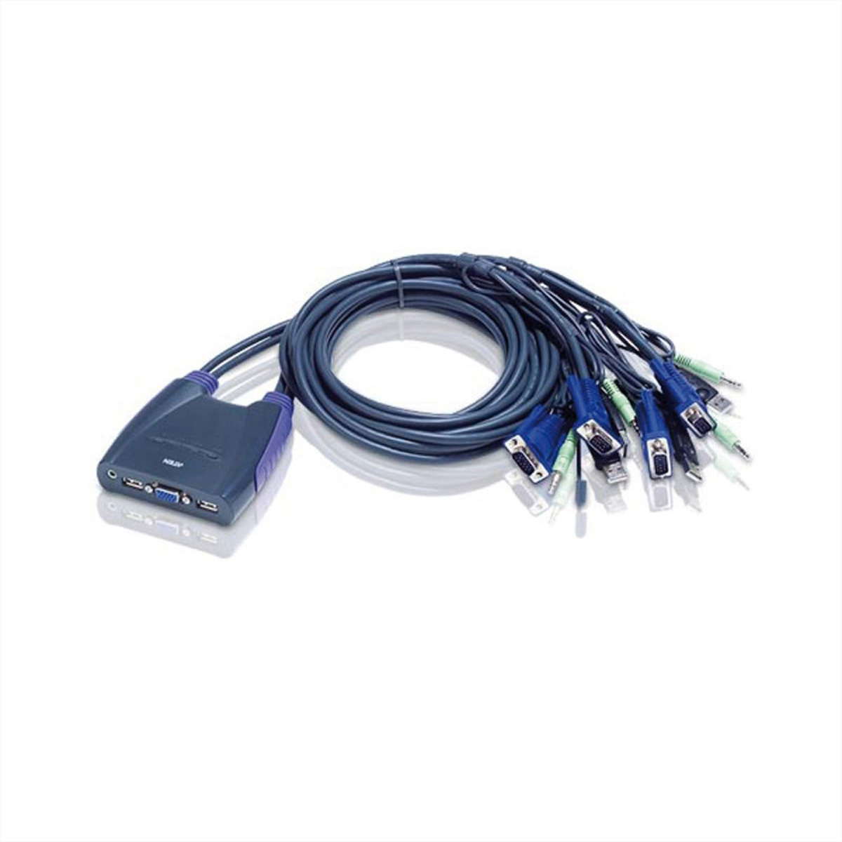 Aten CS64US 4-Poorts VGA+USB KVM Switch met audio
